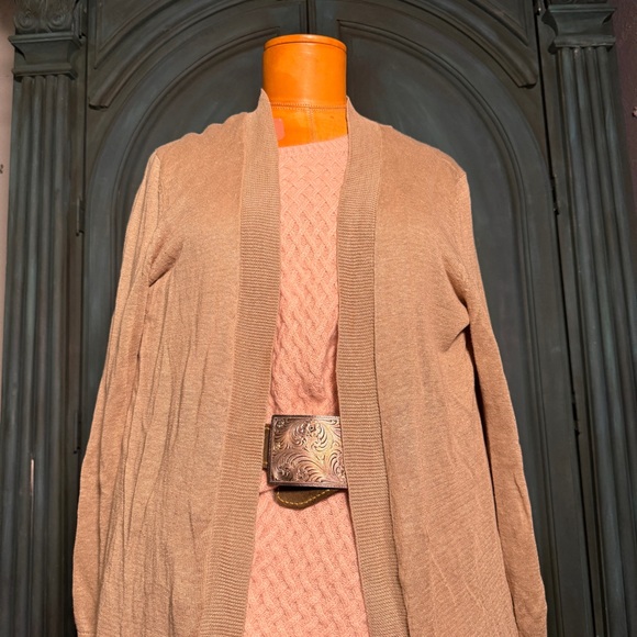 Talbots Sweaters - 100%Linen, Women's Tan Sweater Cardigan